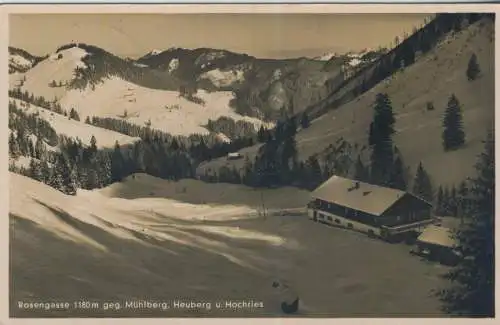 Rosengasse 1180m geg. Mühlberg, Heuberg u. Hochries - von 1914  (AK59022)