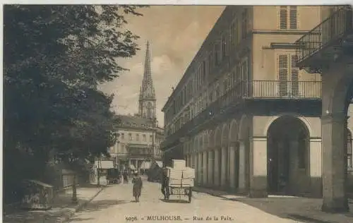 Mulhouse - Rue de la Paix - von 1934 (AK59077)