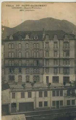 Lourdes - Villa du Saint-Sacrement - von 1920    (AK59102)