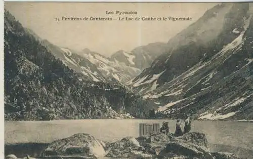 Les Pyrénées - Environs de Cauterets - Le Lac de Gaube et le Vignemale - von 1920  (AK59104)