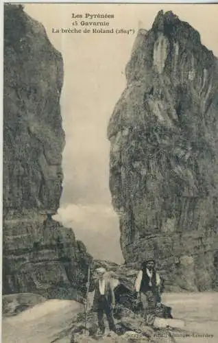 Les Pyrénées - Gavarnie - La brèche de Roland - von 1920 (AK59106)