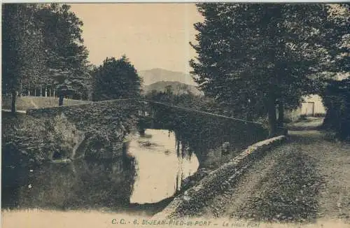 St-Jean-Pied-de-Port - Le vieux Pont - von 1924 (AK59126)