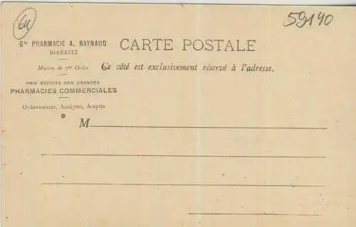 Vues de Pays de Cascogne - BIARRITZ - Le Port de Pècheurs - von 1905   (AK59140)