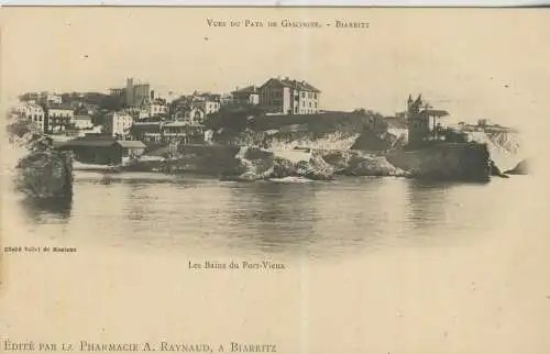 Vues du Pays de Gascogne - BIARRITZ - Les Bains du Port-Vieux - von 1905 (AK59142)