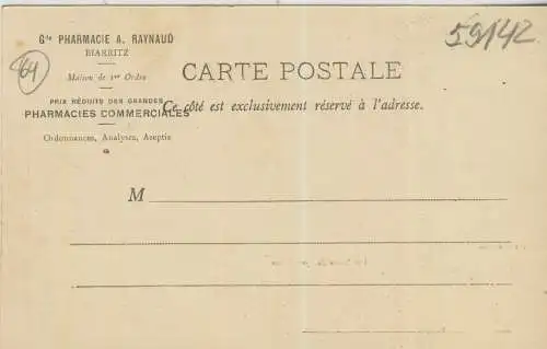 Vues du Pays de Gascogne - BIARRITZ - Les Bains du Port-Vieux - von 1905 (AK59142)