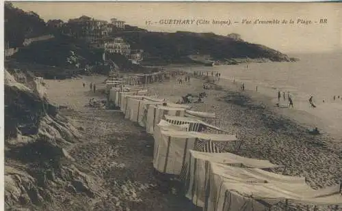 GUETHARY - Vue d'ensemble de la Plage  - von 1925   (AK59149)