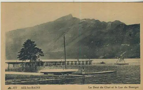 AIX-les-BAINS - La Deut du Chat et le Lac du Bourget  - von 1925 (AK59154)