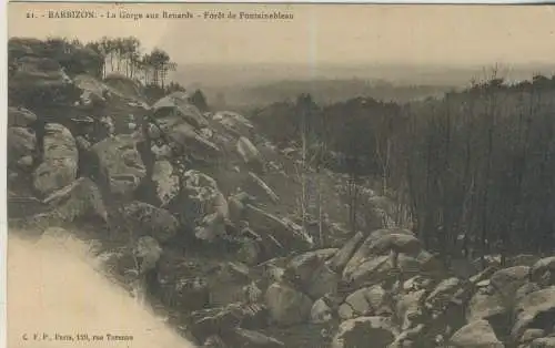 BARBIZON - La Gorge aux Renards - Forêt de Fontainebleau - von 1905 (AK59165)