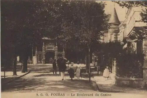 FOURAS - Le Boulevard du Casino - von 1912 (AK59175)