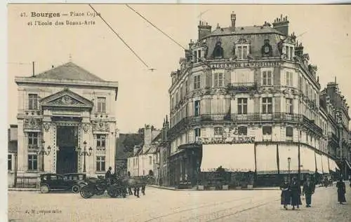 Bourges - Place Cujas et l'Ecole des Beaux-Arts - von 1931  (AK59190)