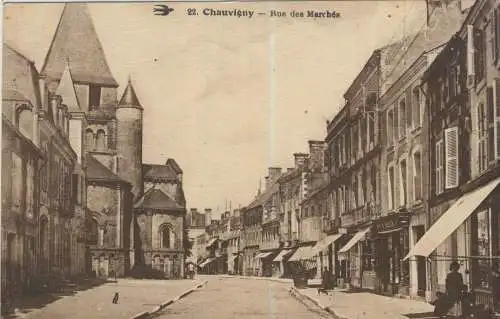 Chauvigny - Rue des Marchée - von 1925 (AK59195)