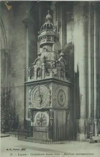 LYON - Cathédrale Saint Jean - Horloge astronomique  - von 1919  (AK59225)