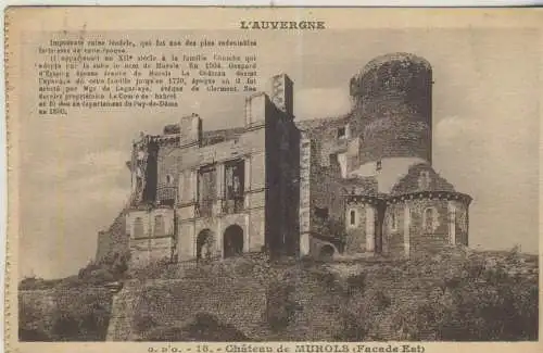 L'AUVERGNE -Château de MUROLS - von 1935 (AK59239)