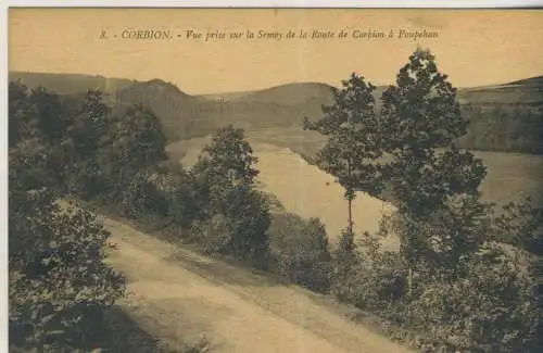 Corbion, vue prise sur la Semoy de la Route de Corbion à Poupehan - von 1922 (AK59250)