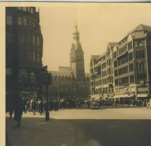 Foto-Serie - Hamburger  - Bildgröße 7,5cm x 7,0cm - von 1939 (59282-59283)