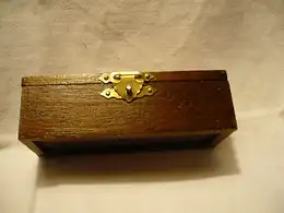 Nadelbehälter aus Bein in Holzschatulle - um 1900 (1035) Preis reduziert 2