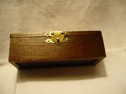 Nadelbehälter aus Bein in Holzschatulle - um 1900 (1035) Preis reduziert 3