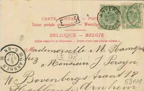 Anvers. Puits Quinten Matseys - Stuatue Quinten Matseys - von 1900 (AK59401)