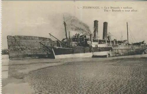 ZEEBRUGGE - Le "Brussels" renfloué - von 1921 (AK59405)