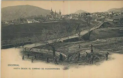 ESCORIAL, Vista desde El Camino de Guadarrama  - von 1905 (AK59415)