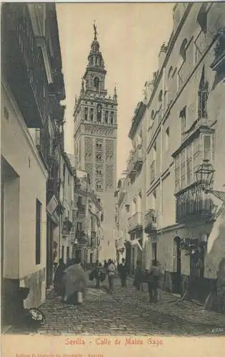 Sevilla - Calle de Mateo Gago  - von 1920 (AK59417)