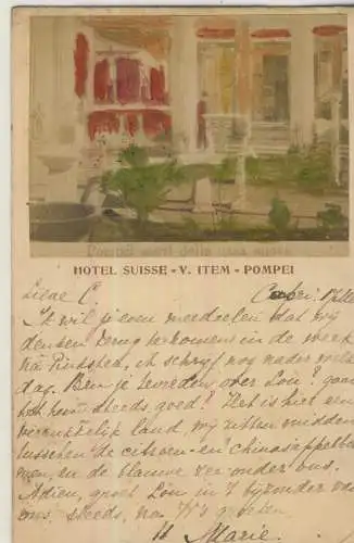 HOTEL SUISSE - V. ITEM - POMPEI - von 1899 (AK59430)