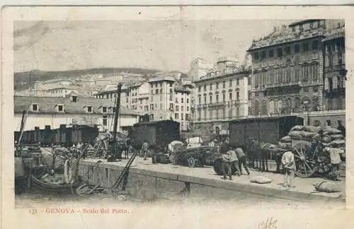 GENOVA - Scalo del Porto - von 1904 (AK59433)