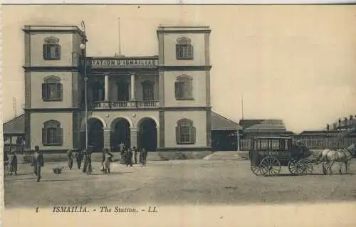 ISMAILIA - The Station - von 1914 (AK59434)