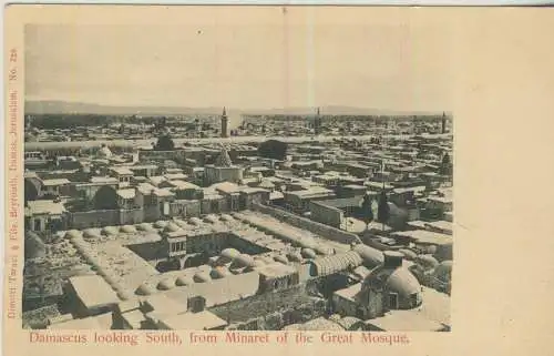 Damascus looking South - from Minaret of the Great Mosque  - von 1919 (AK59440)