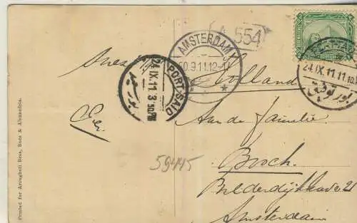 Souvenir d'Egypte - Rue du Commerée - Port Said - von 1911 (AK59445)