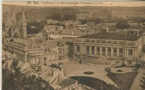 SPA - Le Kursaal - vu des promenades d'Annette et Lubin - von 1931 (AK59450)