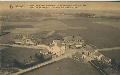 Waterloo - Panorama de la plaine de Waterloo - Vue sur Waterloo et Mont-Saint-Jean   - von 1931 (AK59460)