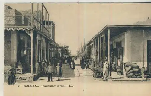 ISMAILIA - Alexander Street - von 1914 (AK59471)