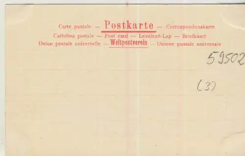 Gruss aus dem Restaurant:  "Grosser Kurfürst" - "Mercur, der Gott......" - Der Mittwoch - von 1901 (AK59502)