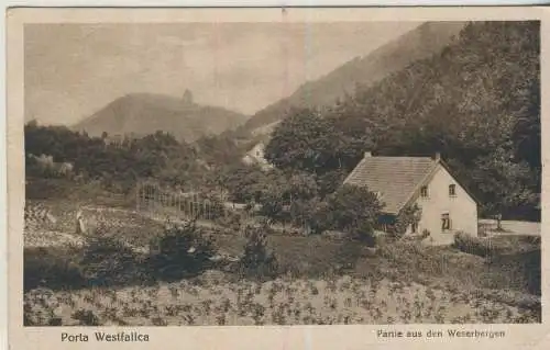 Porta Westfalica - Partie aus der Weserbergen - von 1919 (AK59510)