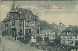 St. Andreasberg i. H. Kaiserl. Postamt und Kriegerdenkaml - von 1911 (AK59546)