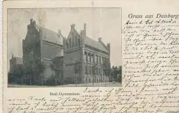 Gruss aus Duisburg - Real-Gymnasium - von 1901 (AK59563)