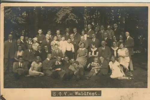 Gruppenfoto - S.G.V. - Waldfest -   v. 1924 (AK54249)