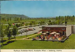 Rasthaus Ansfelden-Nord - Autobahn Wien-Salzburg   -   v. 1963 (AK56528)