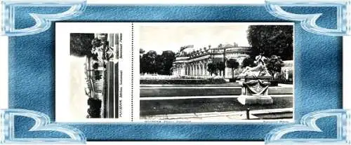 Potsdam - Schloss Sanssouci - - mit Karte in Klein -  v. 1920 (AK8021)