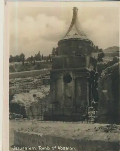 Jerusalem - Tomb of Absalon - 9,1cm x 7,2cm - (F59617)