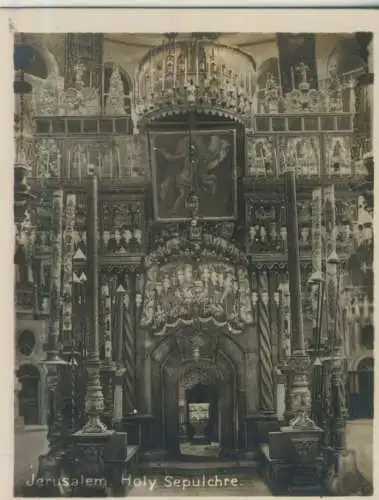 Jerusalem - Holy Sepulchre - 9,1cm x 7,2cm - (F59619)