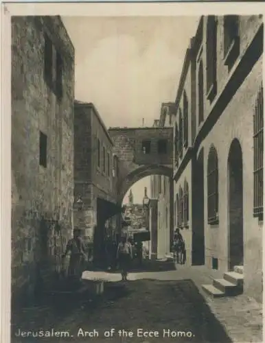 Jerusalem - Arch of the Ecce Homo - 9,1cm x 7,2cm - (F59621)
