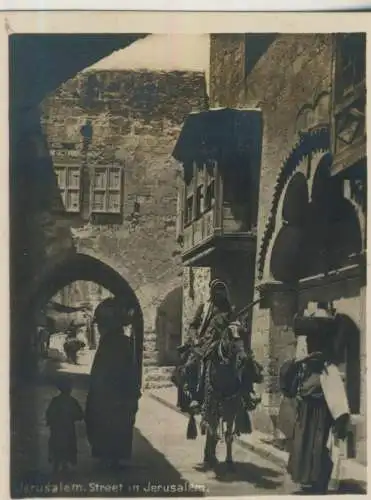 Jerusalem - Street in Jerusalem - 9,1cm x 7,2cm - (59623)