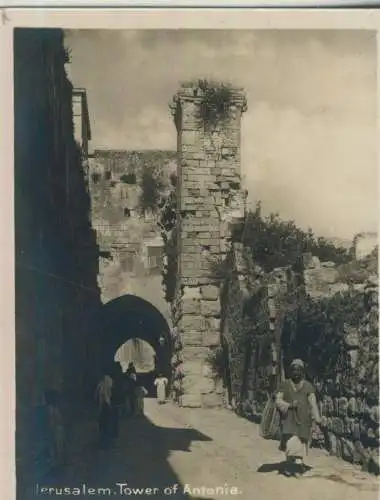 Jerusalem - Tower of Antonia - 9,1cm x 7,2cm - (F59622)