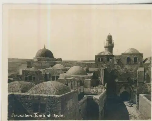 Jerusalem - Tomb of David - 9,1cm x 7,2cm - (F59624)