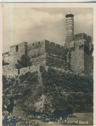 Jerusalem - Tower of David  - 9,1cm x 7,2cm - (F59627)