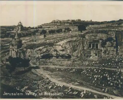 Jerusalem - Valley of Josaphat  - 9,1cm x 7,2cm - (F59628)