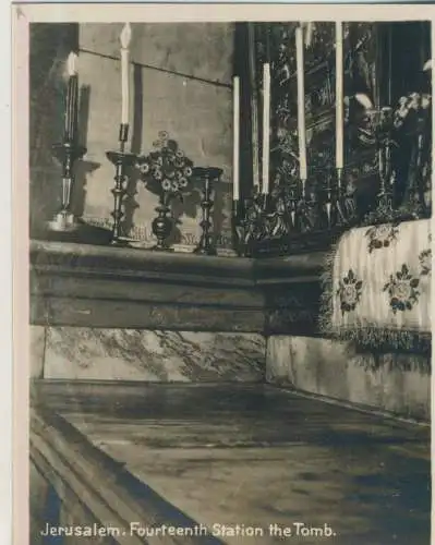 Jerusalem - Fourteenth Station the Tomb - 9,1cm x 7,2cm - (F59630)