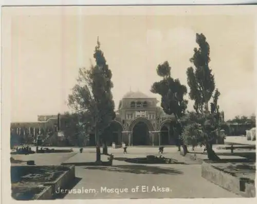 Jerusalem - Mosque of El Aksa - 9,1cm x 7,2cm - (F59635)